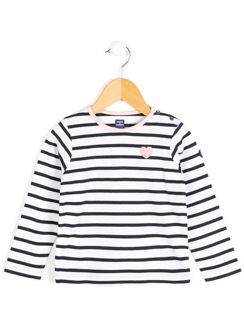 Tee Shirt Ml Fille Terre de Marins - Kiabi