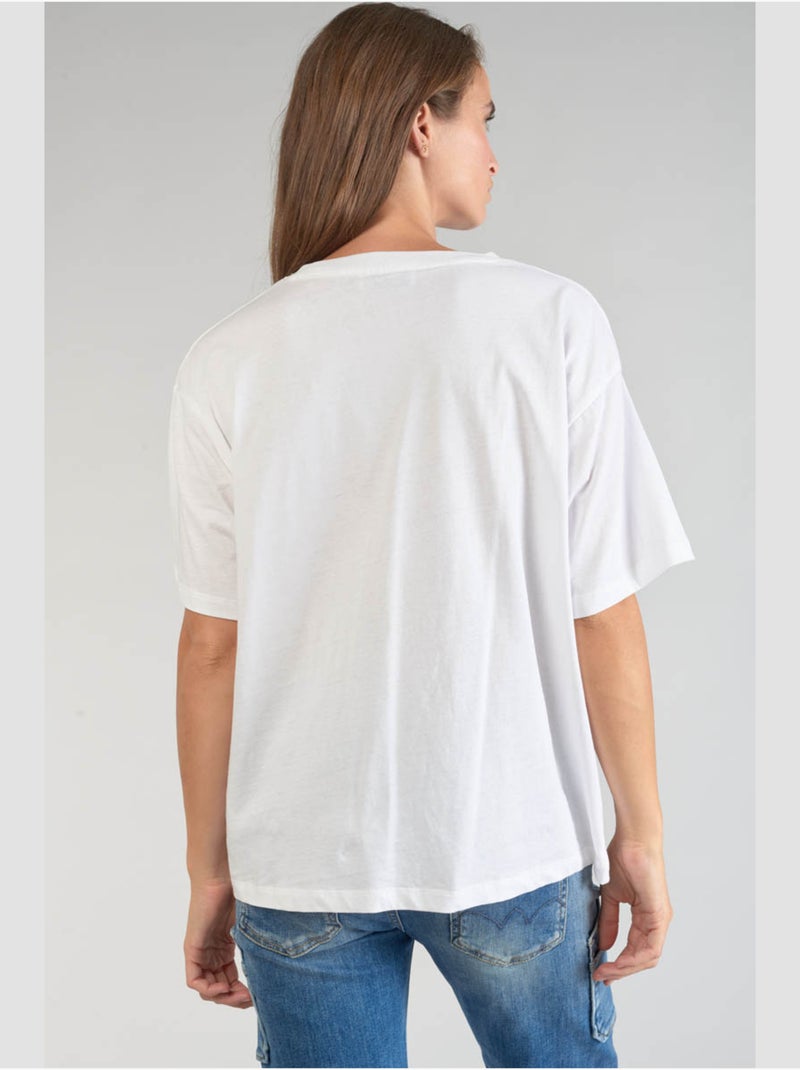 Tee-Shirt MOONA 'Le Temps Des Cerises' Blanc - Kiabi