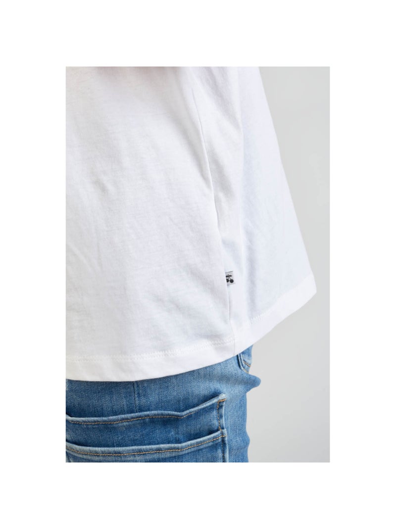 Tee-Shirt MOONA 'Le Temps Des Cerises' Blanc - Kiabi