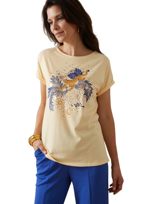 Tee-shirt motif tigre manches T - DAXON - Kiabi