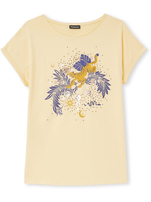Tee-shirt motif tigre manches T - DAXON - Kiabi