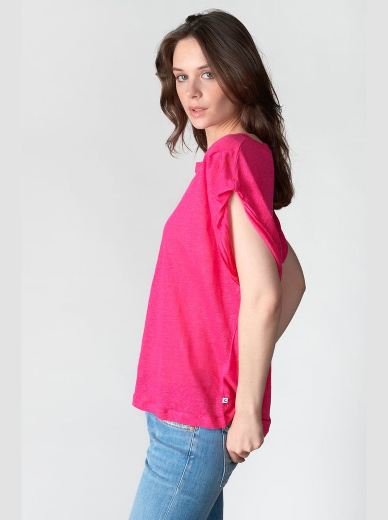 Tee-Shirt MUFLIER 'Le Temps Des Cerises' Rose - Kiabi