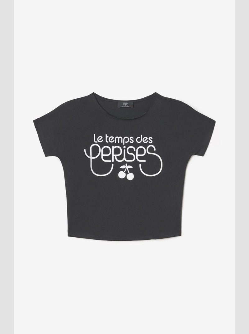 Tee-Shirt MUSGI 'Le Temps Des Cerises' Noir - Kiabi