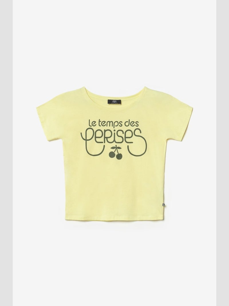 Tee-Shirt MUSGI 'Le Temps Des Cerises' Vert - Kiabi
