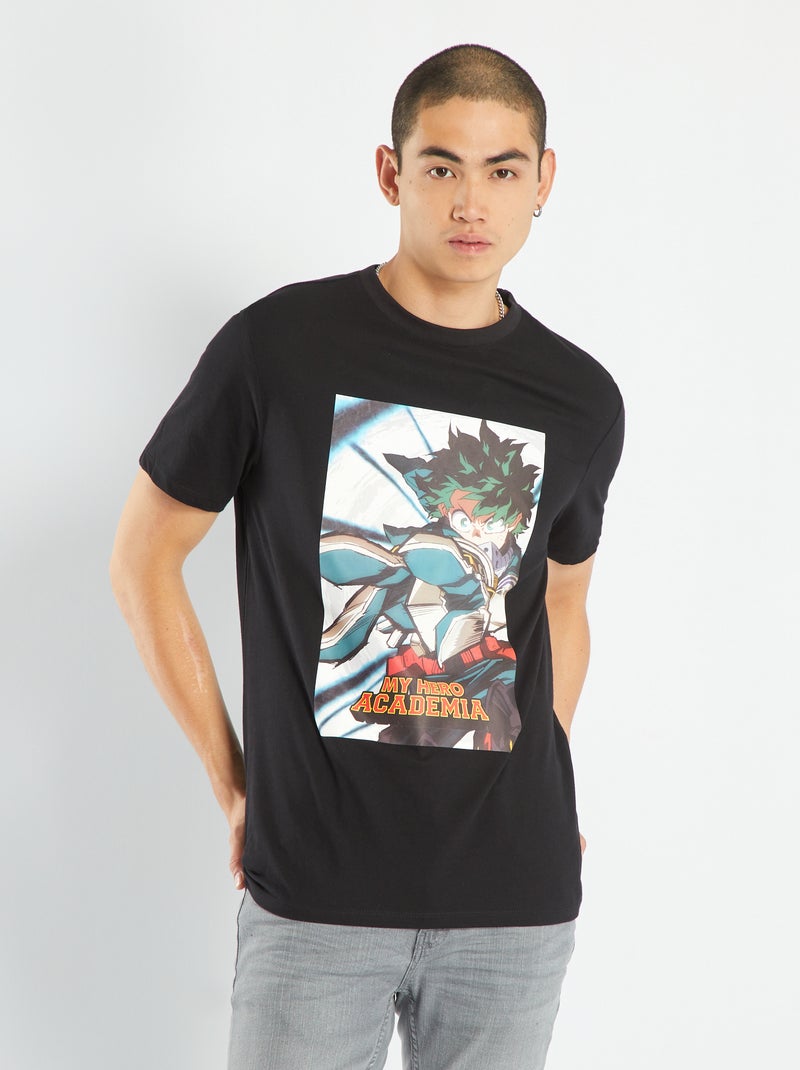 Tee-shirt 'My Hero Academia' Noir - Kiabi