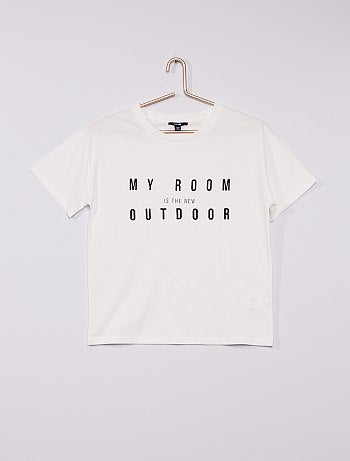 Tee-shirt 'My room is the new outdoor'