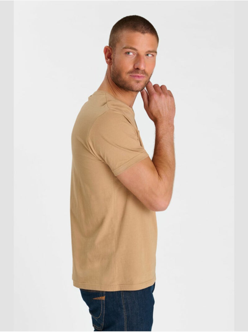 Tee-shirt naia 'le temps des cerises' Beige - Kiabi