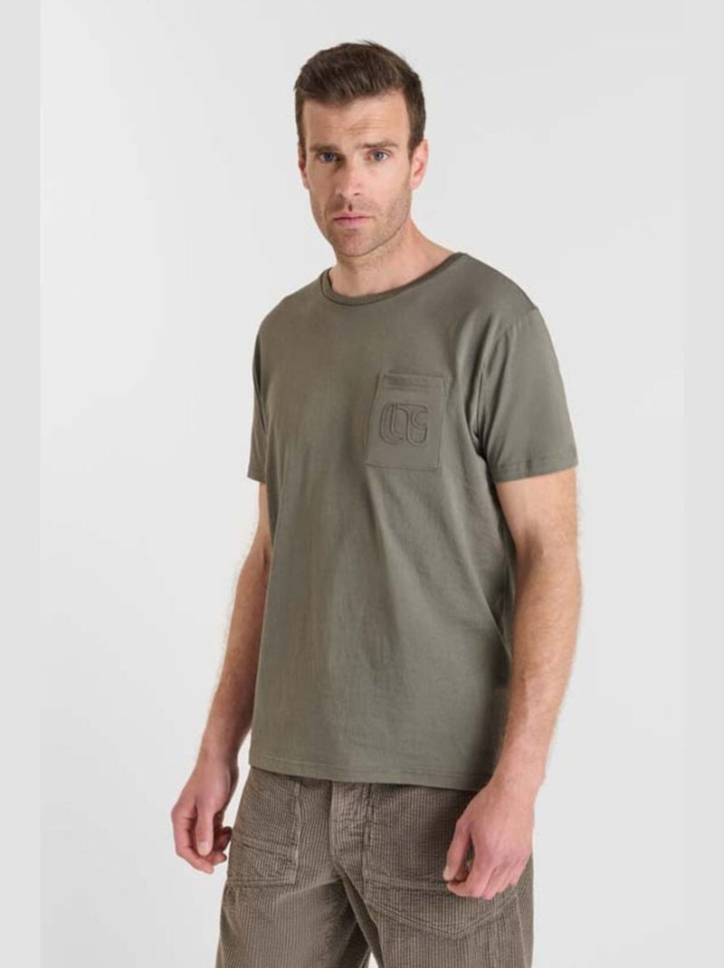 Tee-Shirt NAIA 'Le Temps Des Cerises' Kaki - Kiabi