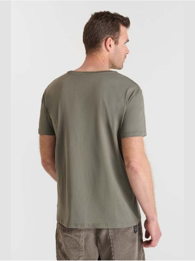 Tee-Shirt NAIA 'Le Temps Des Cerises' Kaki - Kiabi