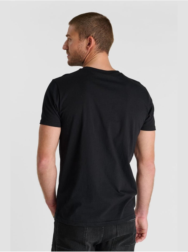 Tee-shirt naia 'le temps des cerises' Noir - Kiabi