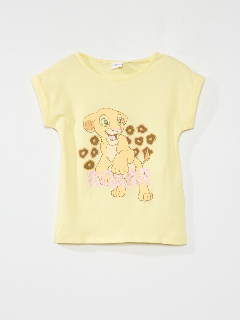Tee-shirt 'Nala' 'Le Roi Lion' 'Disney' jaune - Kiabi