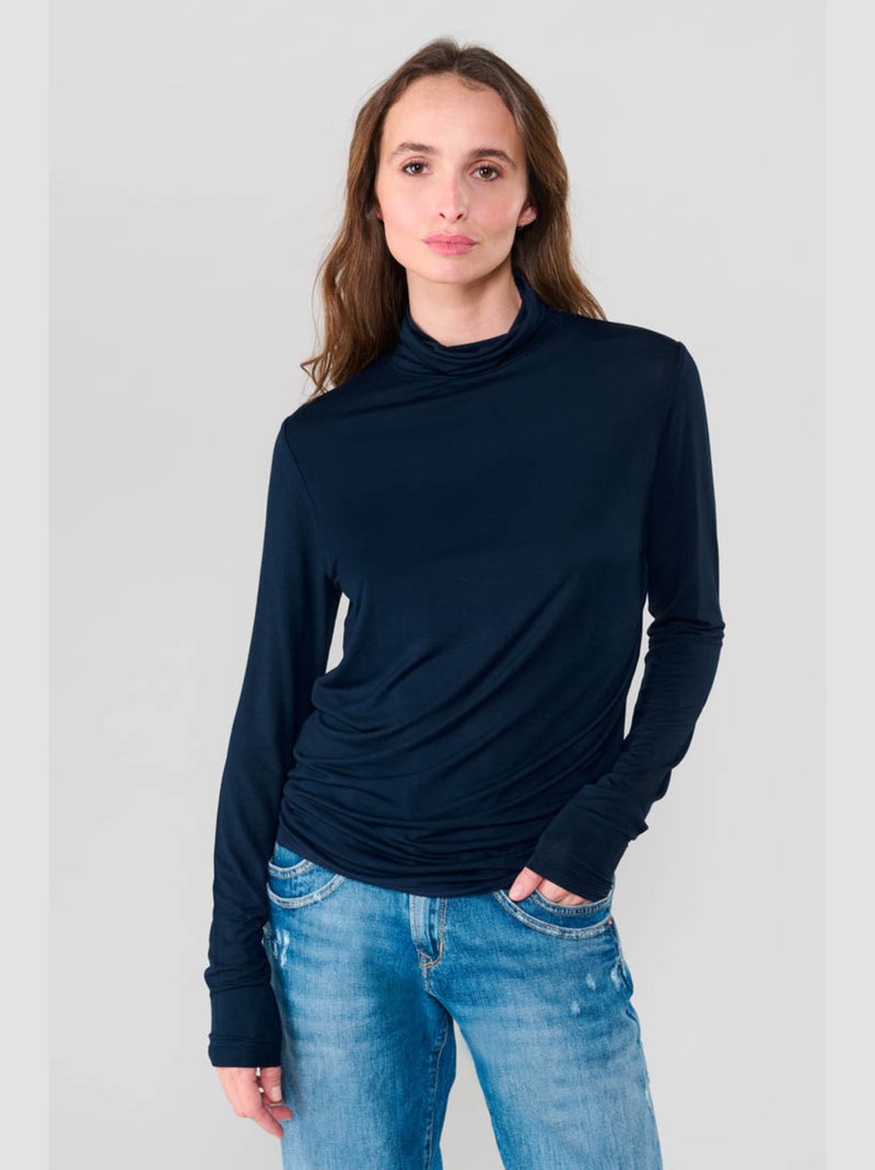 Tee-Shirt NAMMY 'Le Temps Des Cerises' Bleu - Kiabi
