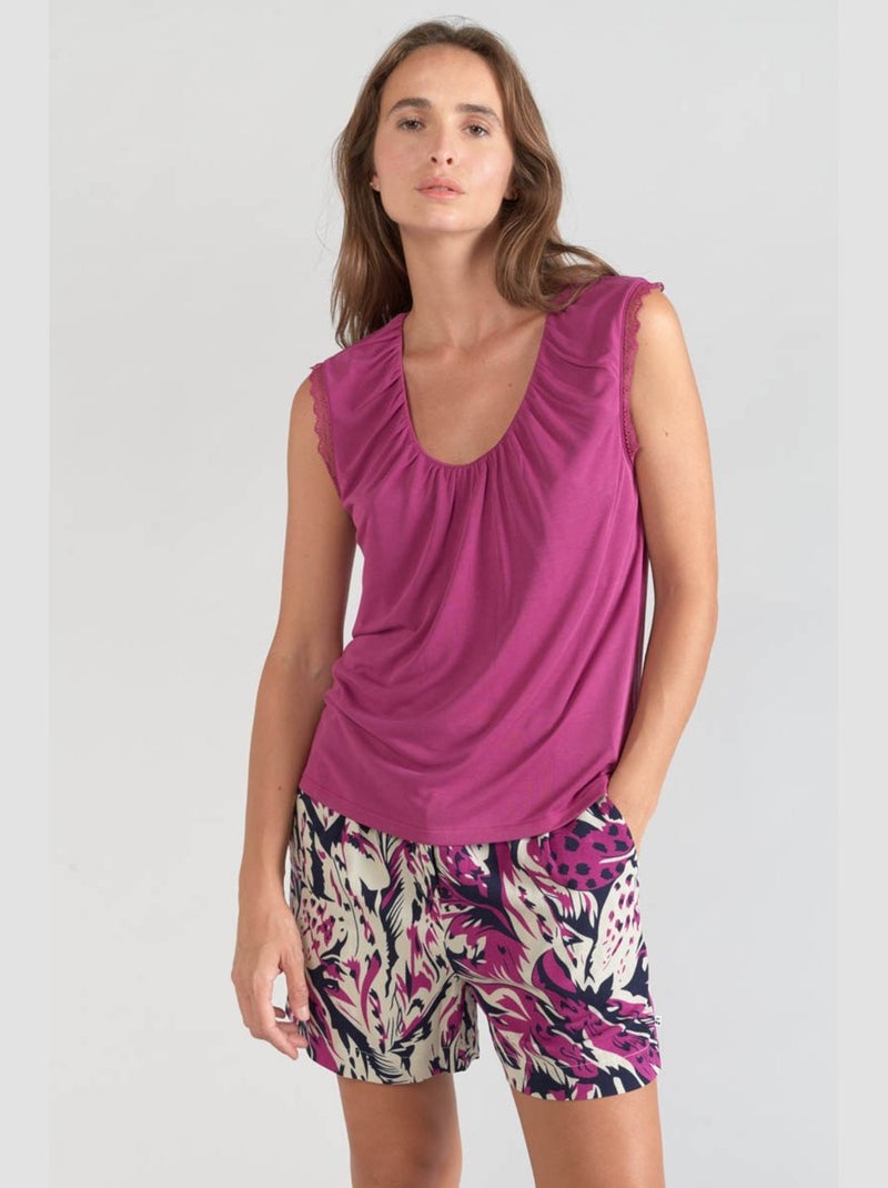 Tee-Shirt NANI 'Le Temps Des Cerises' Rose - Kiabi