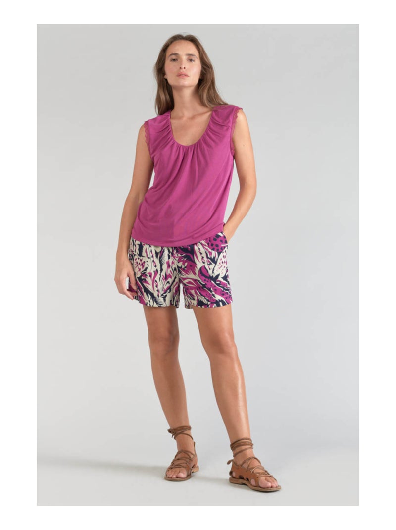 Tee-Shirt NANI 'Le Temps Des Cerises' Rose - Kiabi