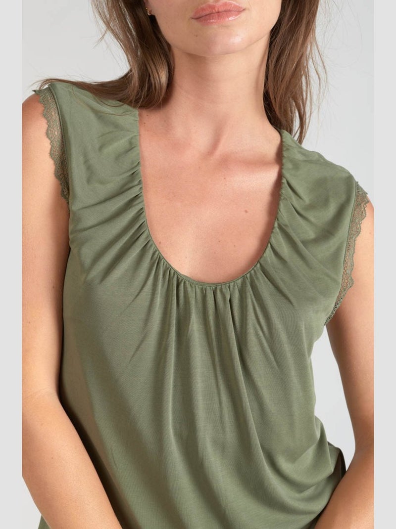 Tee-Shirt NANI 'Le Temps Des Cerises' Vert - Kiabi