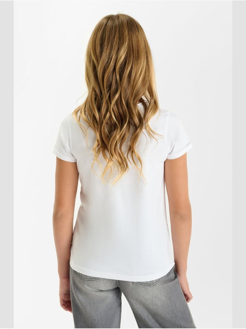 Tee-Shirt NANOUGI 'Le Temps Des Cerises' Blanc - Kiabi