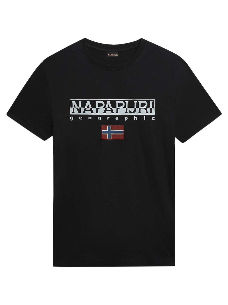 Tee Shirt Napapijri S-ayas Noir - Kiabi