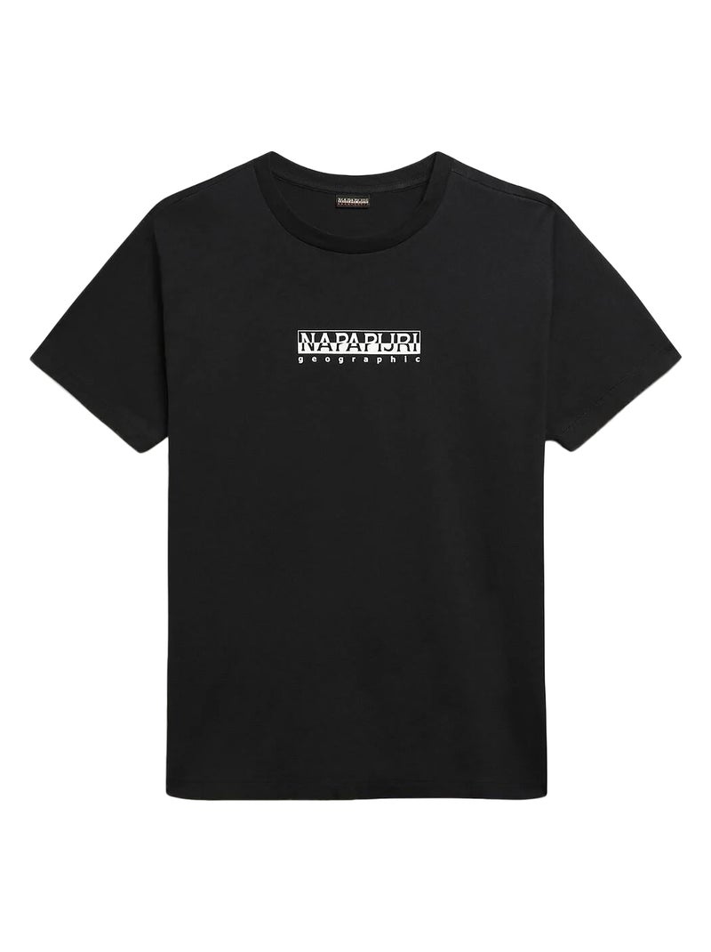 Tee Shirt Napapijri S-Box Noir - Kiabi