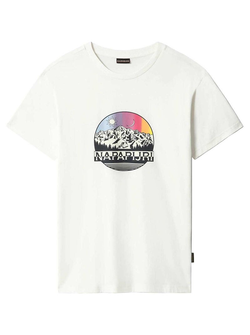 Tee Shirt Napapijri S-Quintino Blanc - Kiabi