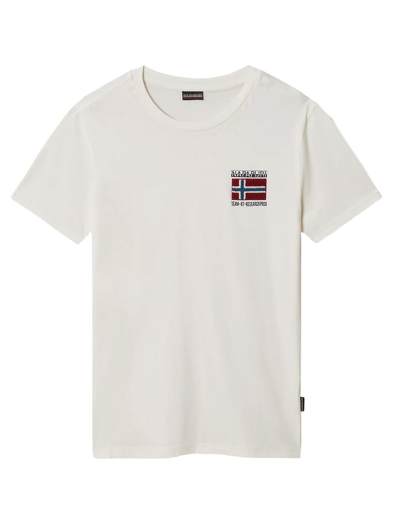 Tee Shirt Napapijri S-Verres NP0A4GBR Blanc - Kiabi
