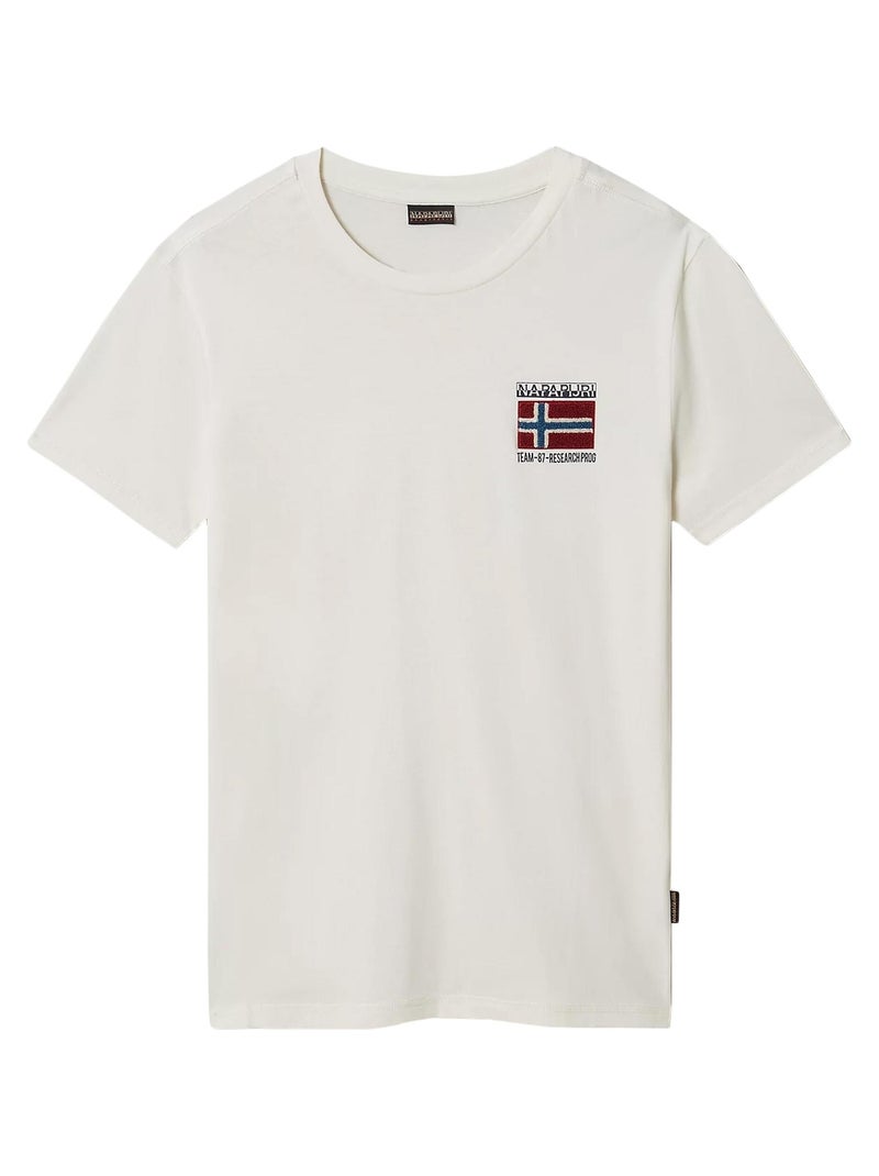 Tee Shirt Napapijri S-Verres NP0A4GBR Blanc - Kiabi