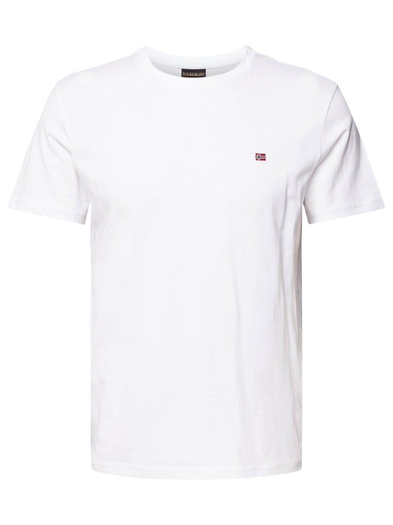 Tee Shirt Napapijri Salis SS Sum Blanc - Kiabi