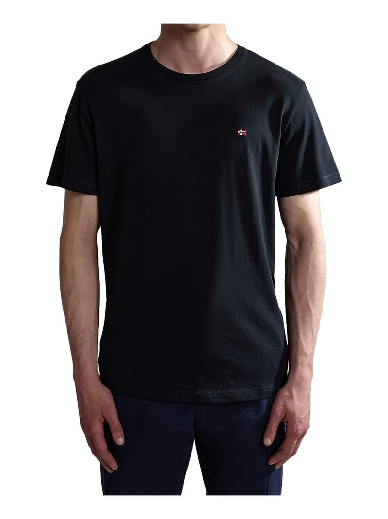 Tee Shirt Napapijri Salis SS Sum Noir - Kiabi