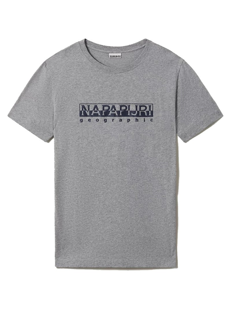 Tee Shirt Napapijri Serber Print Gris - Kiabi