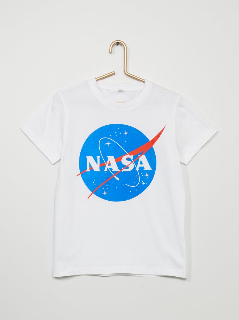 Tee-shirt 'NASA' blanc - Kiabi
