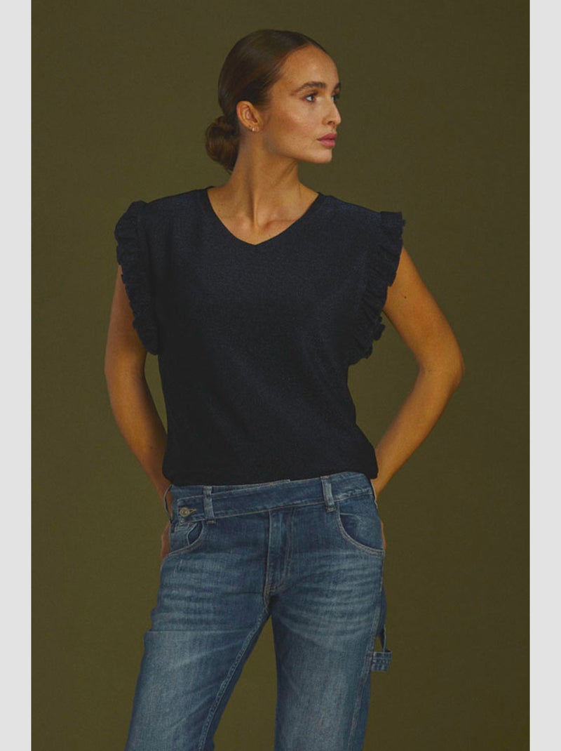 Tee-Shirt NEA 'Le Temps Des Cerises' Bleu - Kiabi