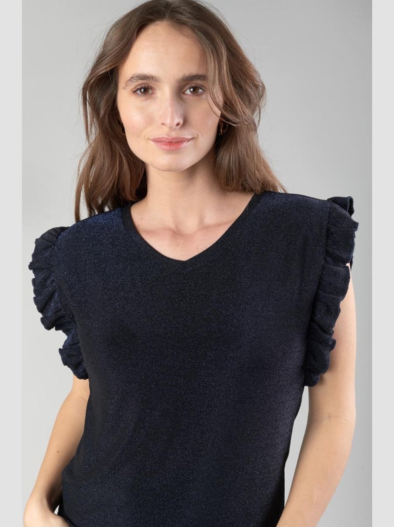 Tee-Shirt NEA 'Le Temps Des Cerises' Bleu - Kiabi