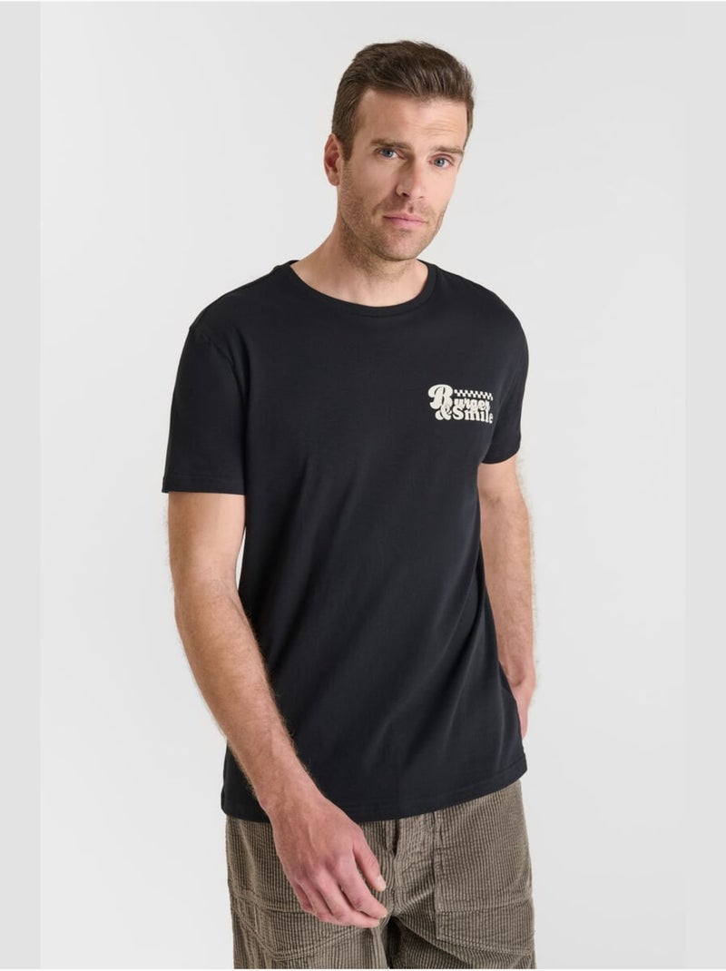 Tee-Shirt NELA 'Le Temps Des Cerises' Noir - Kiabi