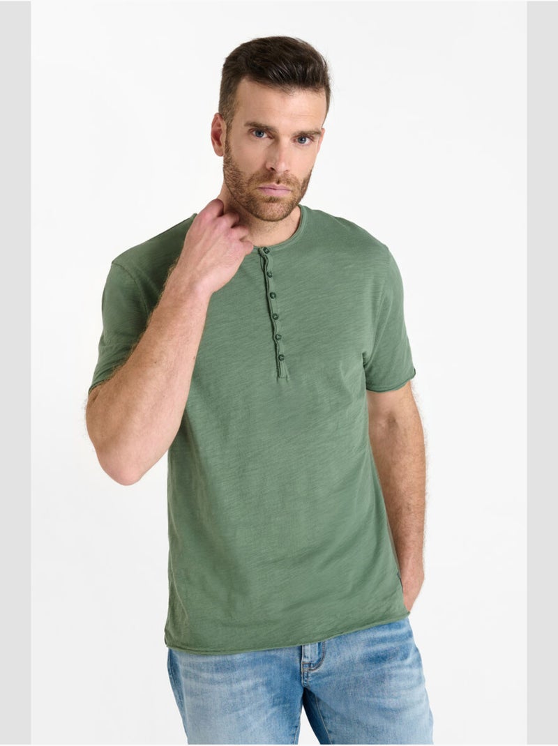 Tee-shirt neo 'le temps des cerises' Vert - Kiabi