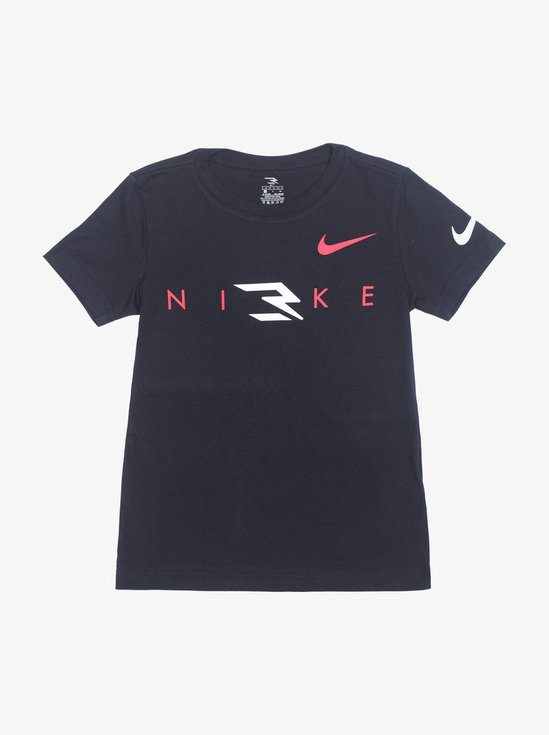 Tee Shirt Nike manches courtes Noir Rouge - Kiabi