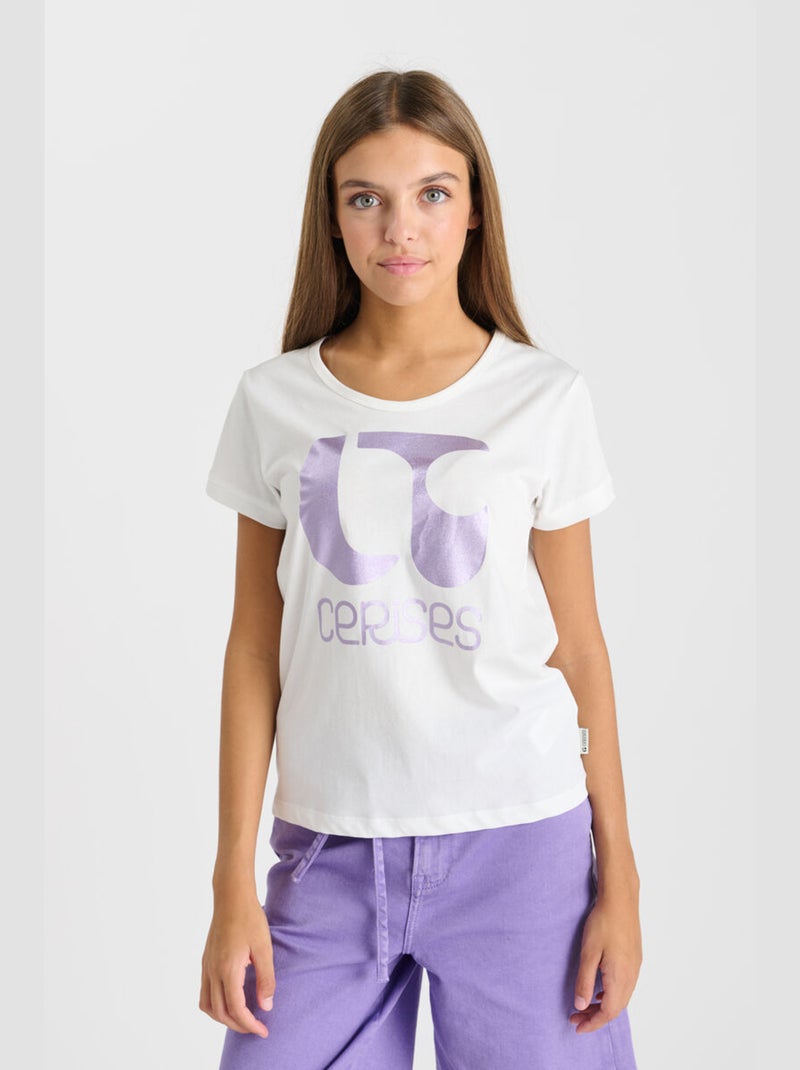 Tee-Shirt NITAGI 'Le Temps Des Cerises' Blanc - Kiabi