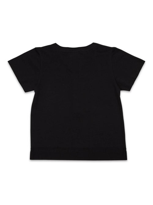 Tee-shirt noir   Col V  Manches courtes  BEBEL - La Faute à Voltaire - Kiabi