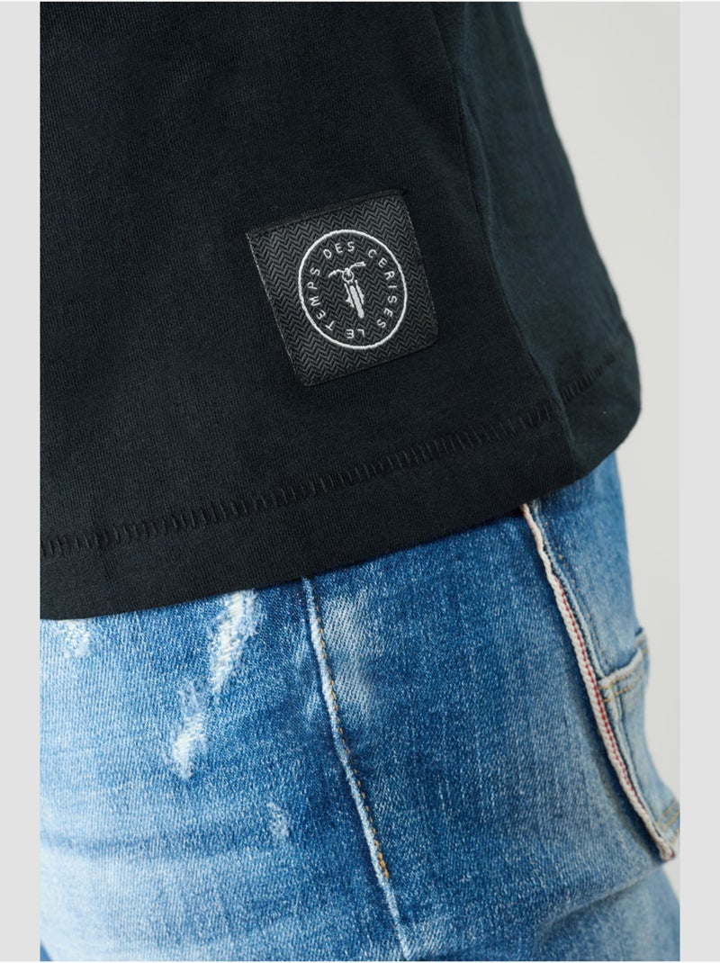 Tee-Shirt NYE 'Le Temps Des Cerises' Noir - Kiabi