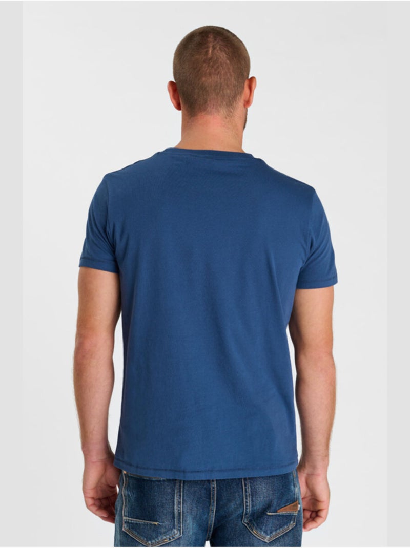Tee-Shirt OBROWN 'Le Temps Des Cerises' Bleu - Kiabi