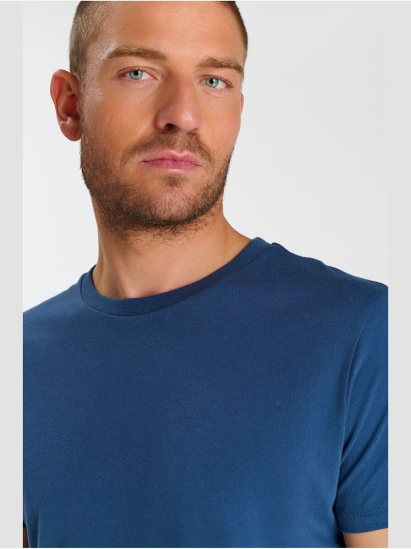 Tee-Shirt OBROWN 'Le Temps Des Cerises' Bleu - Kiabi