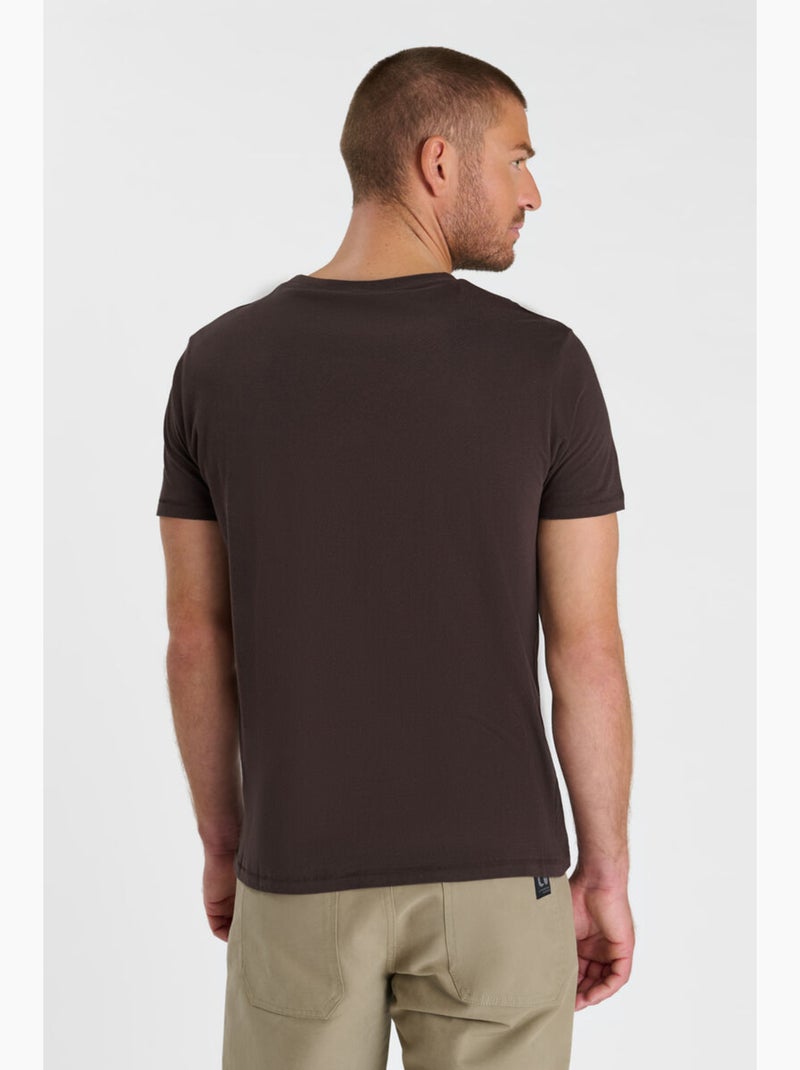 Tee-Shirt OBROWN 'Le Temps Des Cerises' Marron - Kiabi