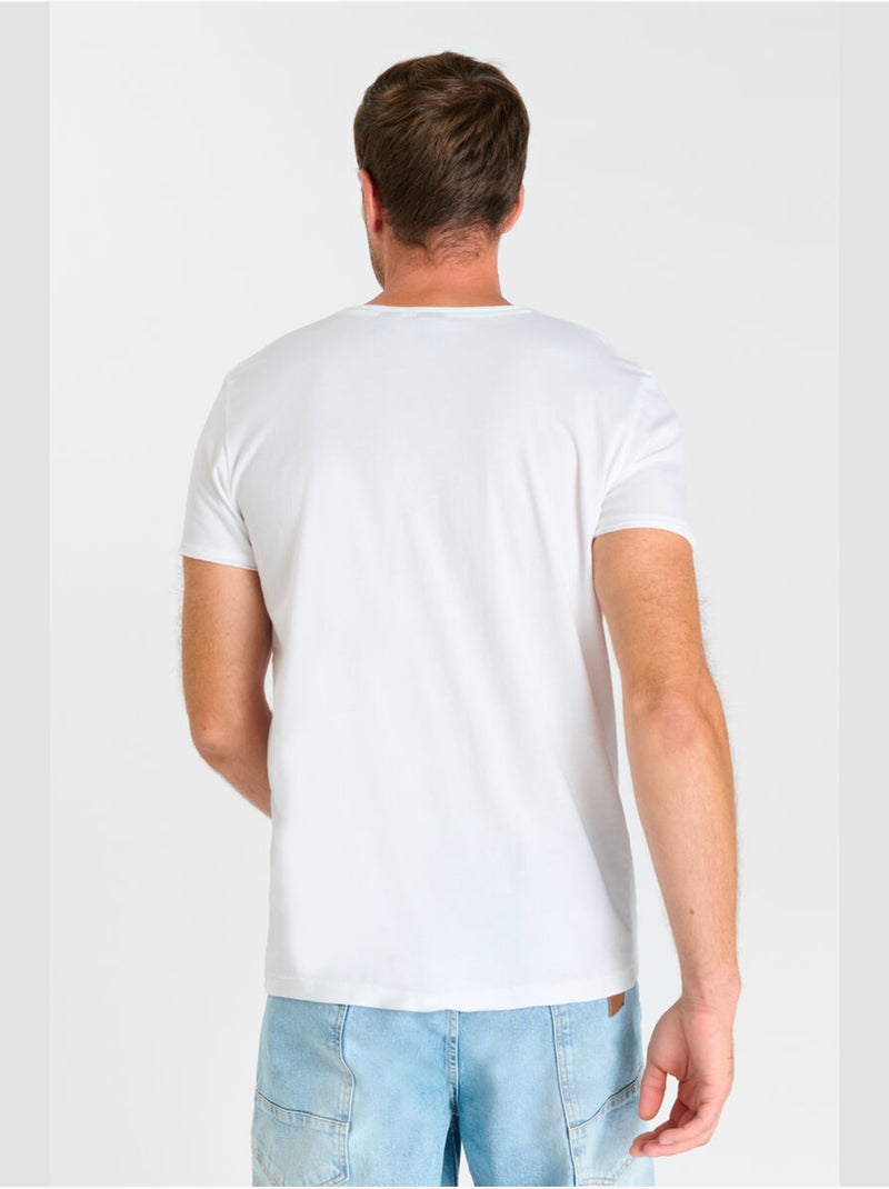 Tee-Shirt OGRIBS 'Le Temps Des Cerises' Blanc - Kiabi