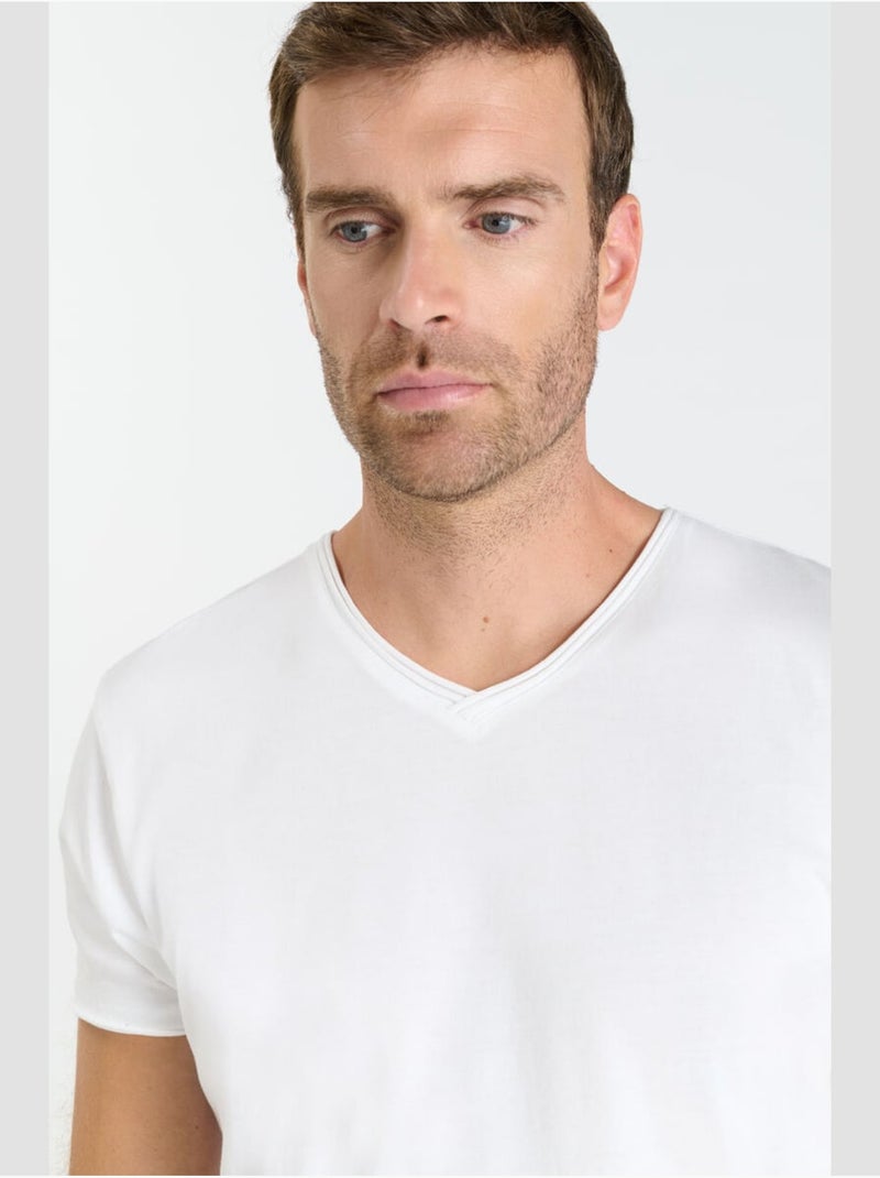 Tee-Shirt OGRIBS 'Le Temps Des Cerises' Blanc - Kiabi