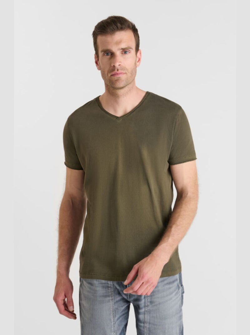 Tee-Shirt OGRIBS 'Le Temps Des Cerises' Kaki - Kiabi