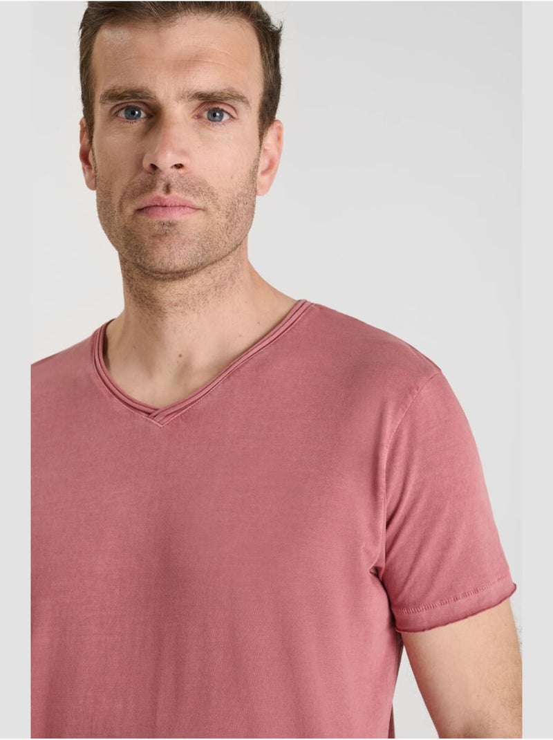 Tee-Shirt OGRIBS 'Le Temps Des Cerises' Rose - Kiabi