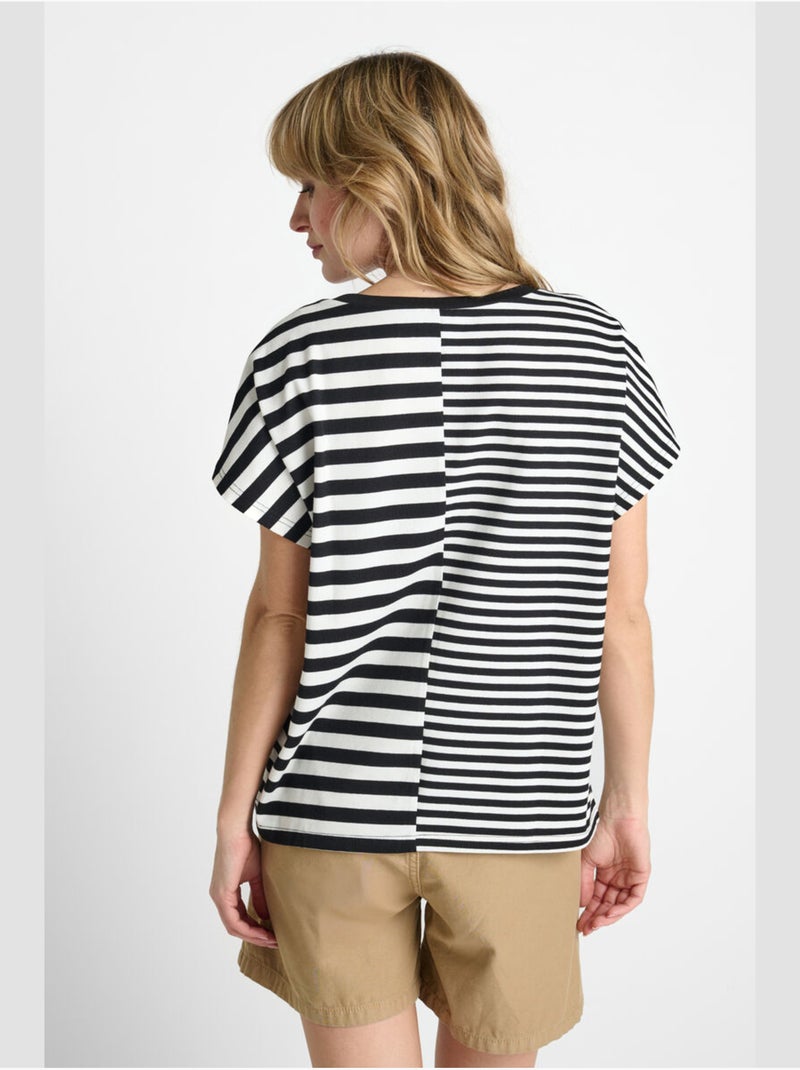 Tee-shirt omir 'le temps des cerises' Noir - Kiabi