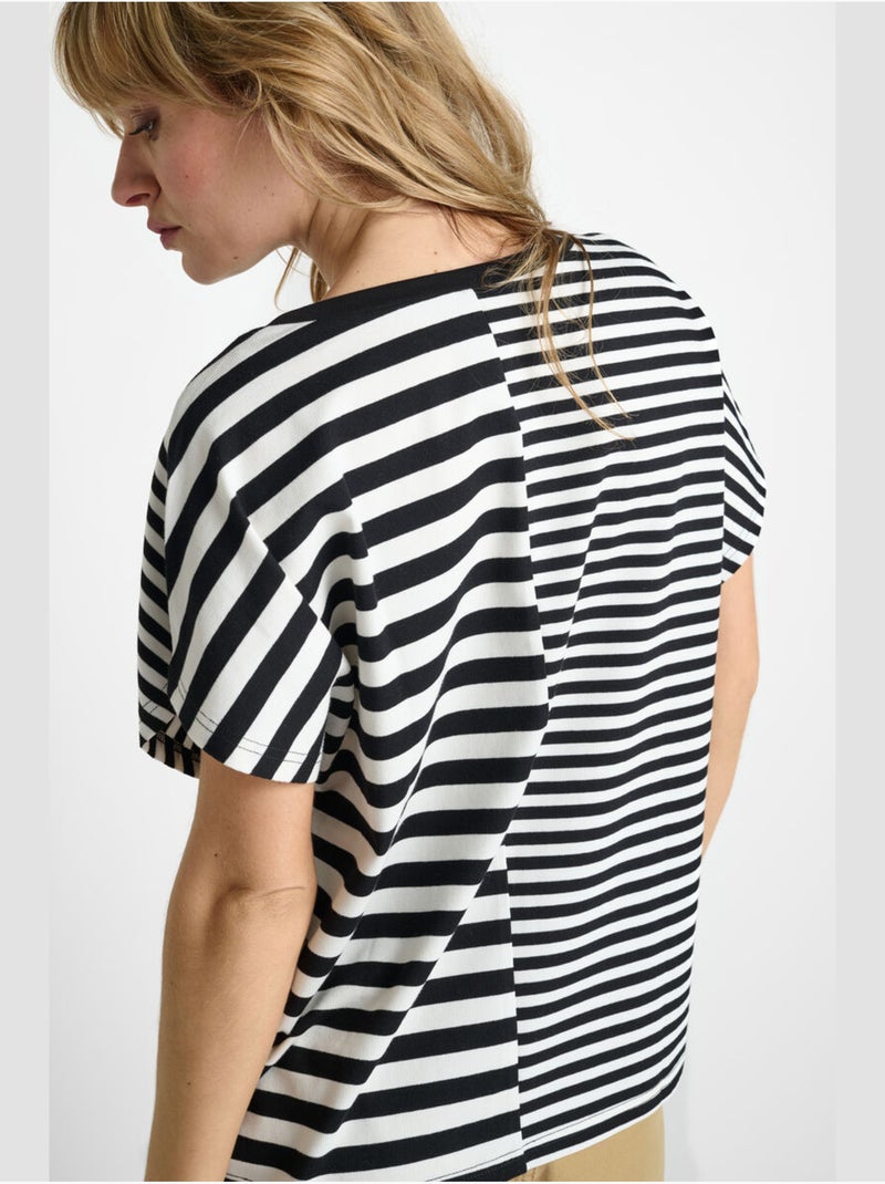 Tee-shirt omir 'le temps des cerises' Noir - Kiabi