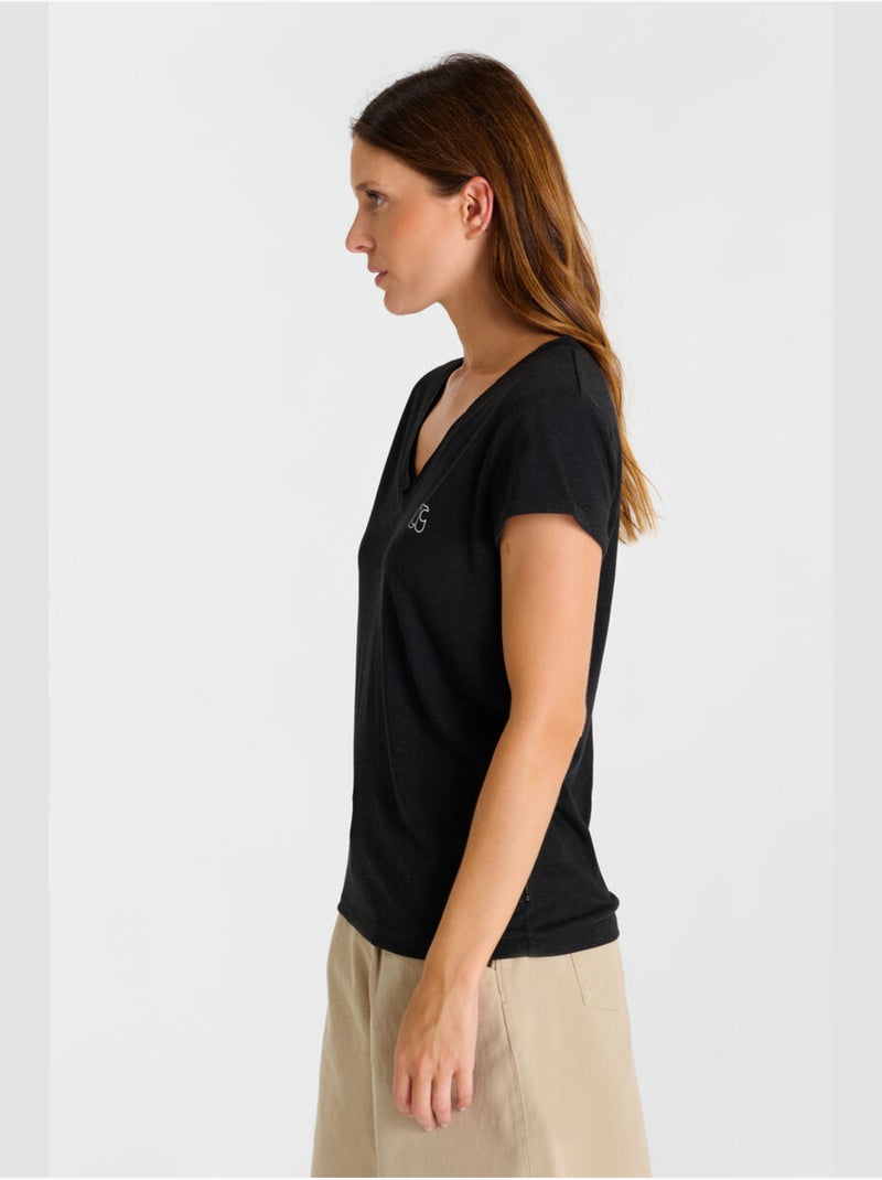 Tee-Shirt ONA 'Le Temps Des Cerises' Noir - Kiabi