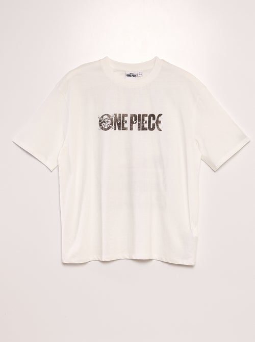 Tee-shirt 'One Piece' à col rond - Kiabi