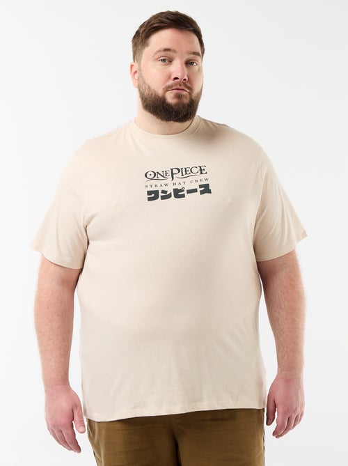 Tee-shirt 'One Piece' à manches courtes - Kiabi