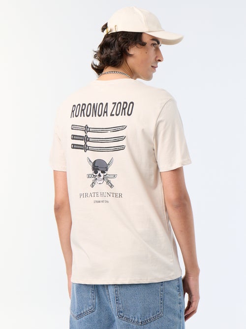 Tee-shirt 'One Piece' manches courtes - Kiabi